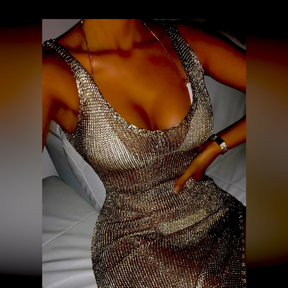 gold swimsuit cover up